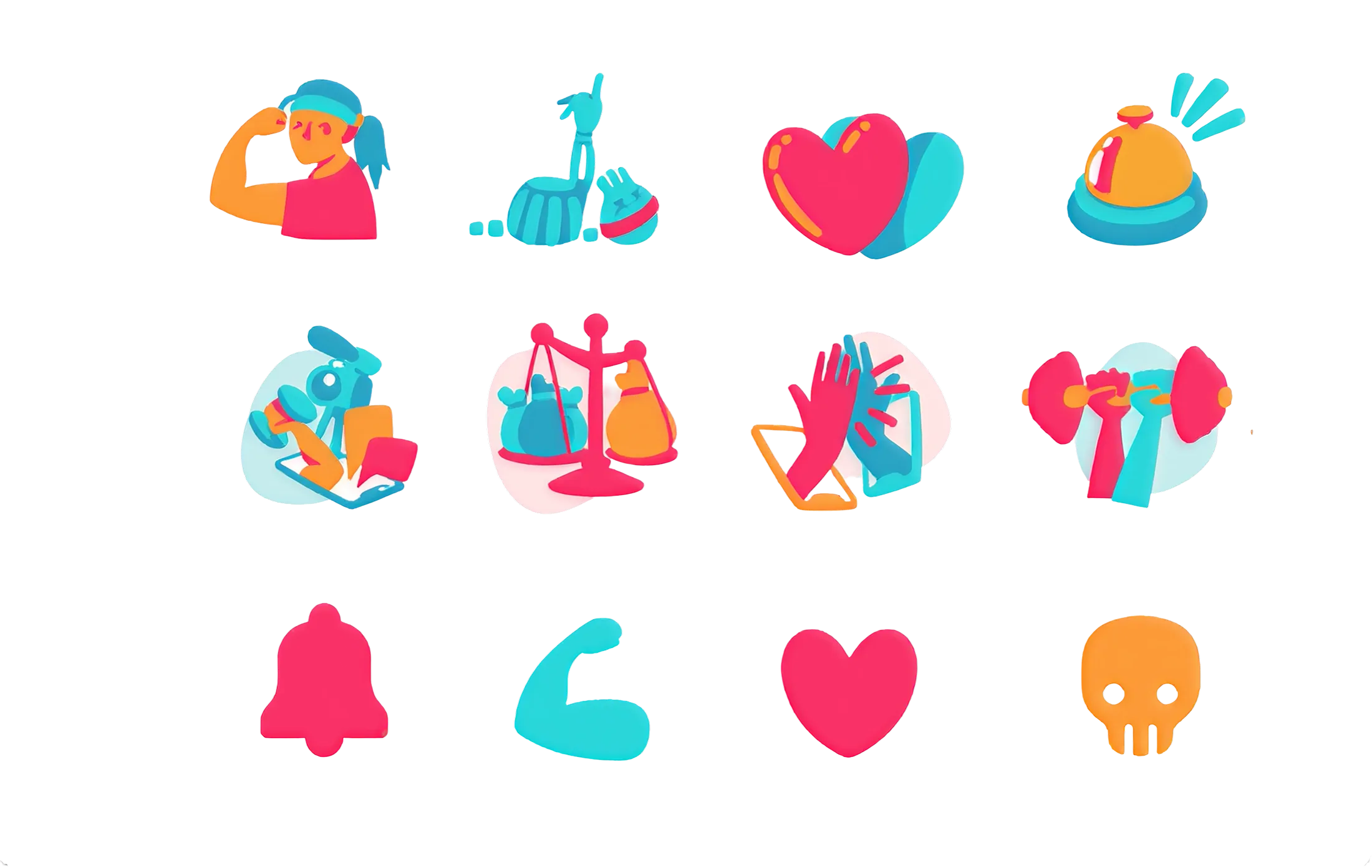 Illustrated icon set